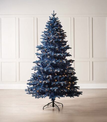 Pre-Lit Sapphire Blue Christmas Tree
